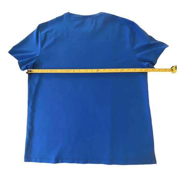 Calvin Klein Shirt Men’s Med Short Sleeve Liquid Touch Casual Crew Poseidon Blue - Picture 13 of 16